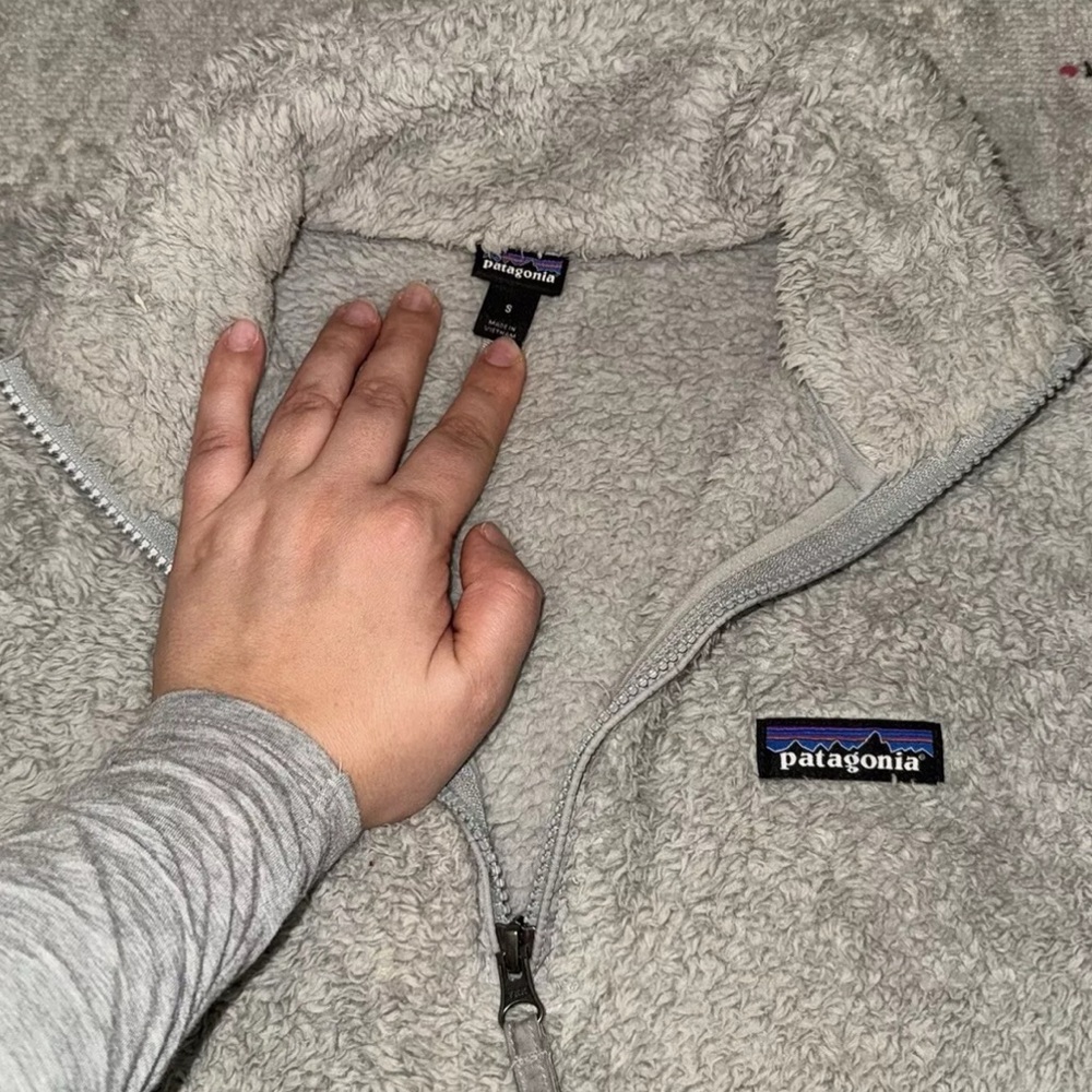 Patagonia Fleece Pullover Jacket Women's Small Gray Los Gatos 1/4 Zip - Picture 3 of 6